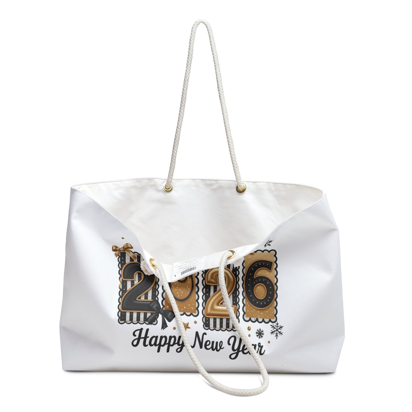2026 New Year Countdown Weekender Bag | Happy New Year Tote, Holiday Travel Bag