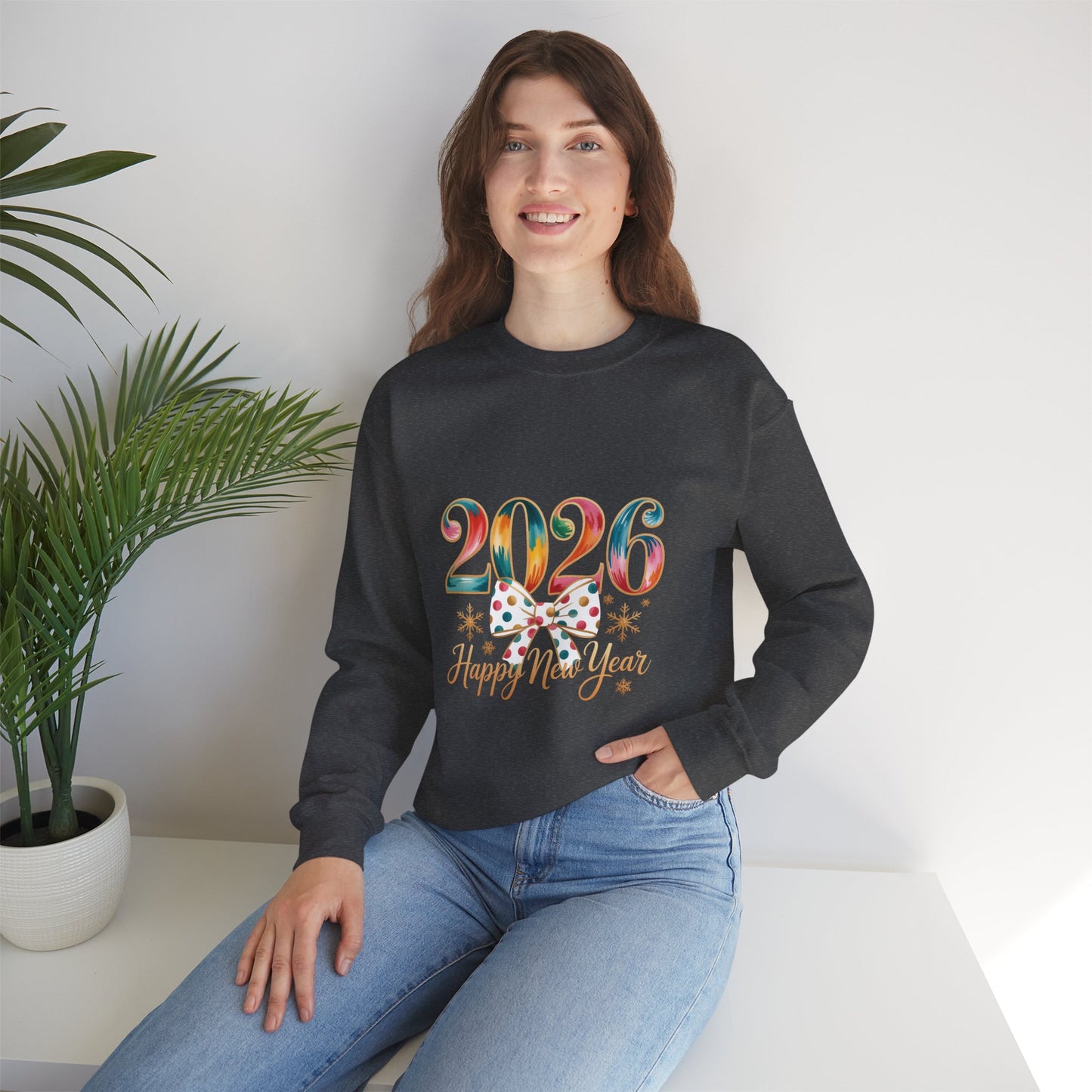 2026 Happy New Year Crewneck Sweatshirt | New Year Celebration