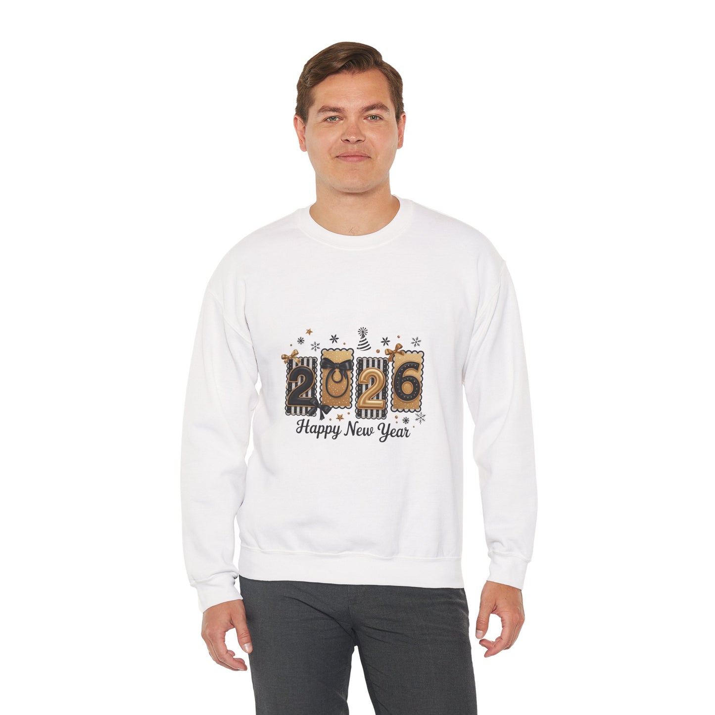 2026 Happy New Year Numbers Sweatshirt | New Year Celebration Crewneck
