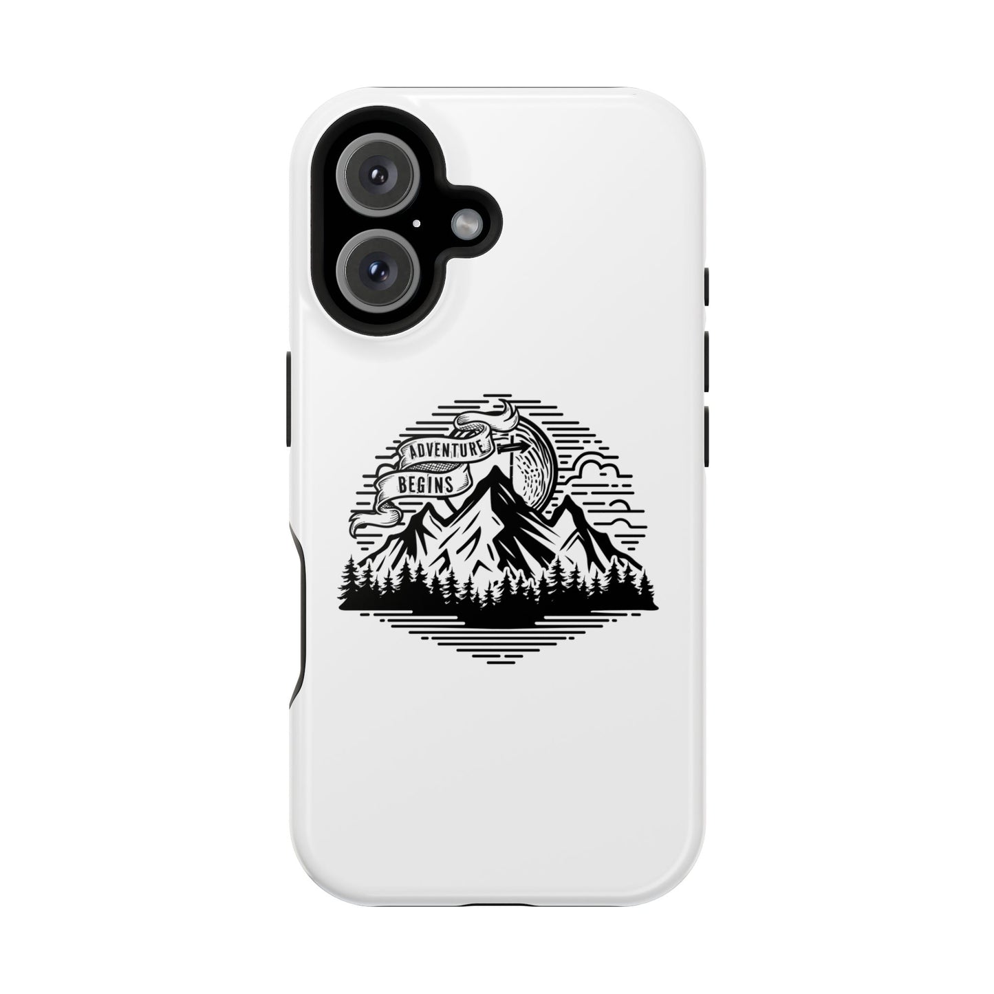 Mountain Adventure Illustration Phone Case | Magnetic Impact-Resistant Case