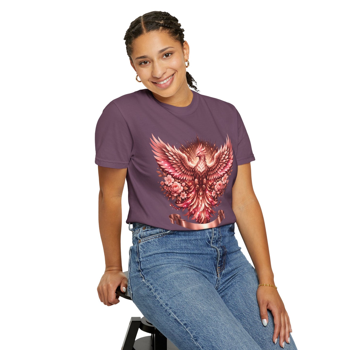Phoenix Floral T-Shirt — Rising Phoenix Graphic Tee
