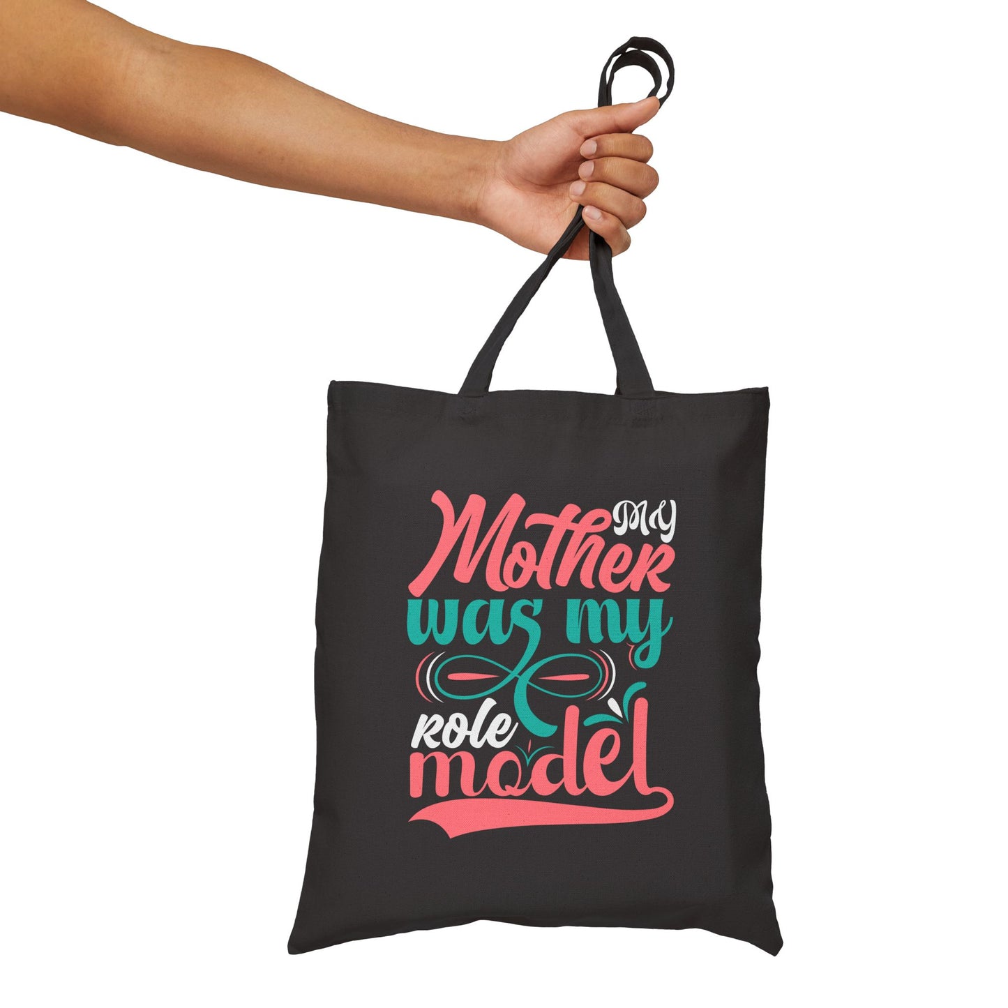 Mother Was My Model Tote Bag | Mothers Day Typography Canvas Tote