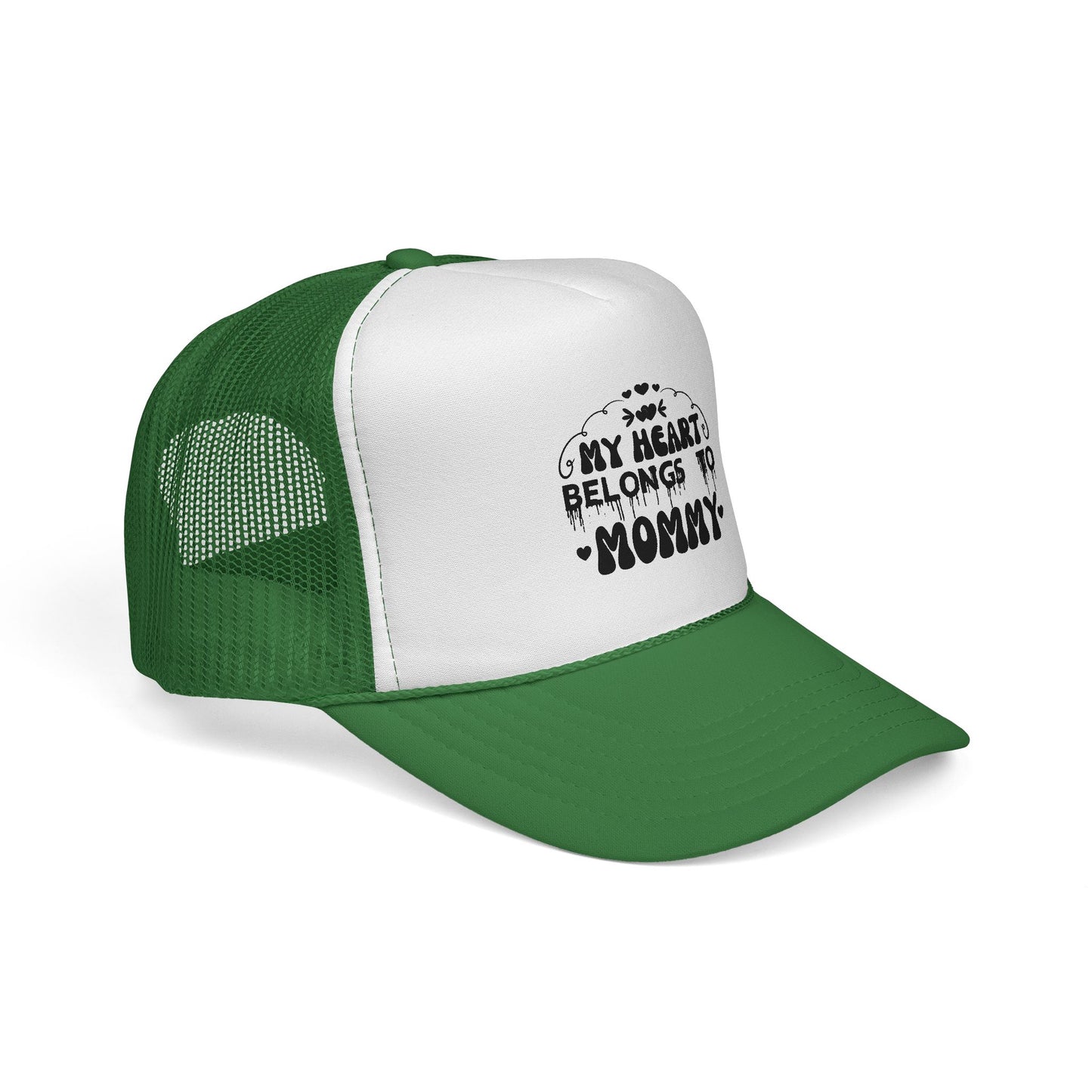 My Heart Belongs to Mommy Trucker | Mom Pride Hat, Baby Message Cap
