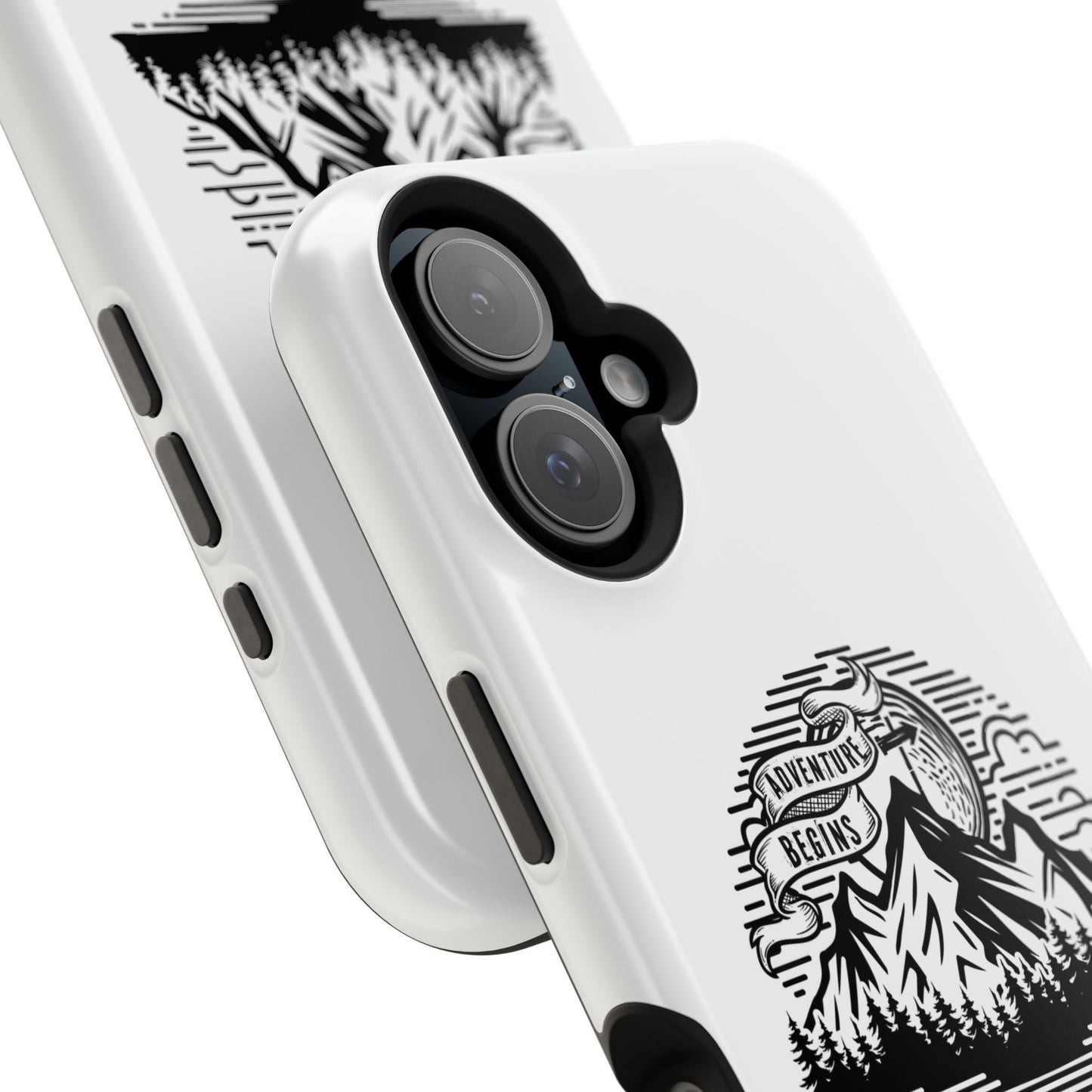 Mountain Adventure Illustration Phone Case | Magnetic Impact-Resistant Case