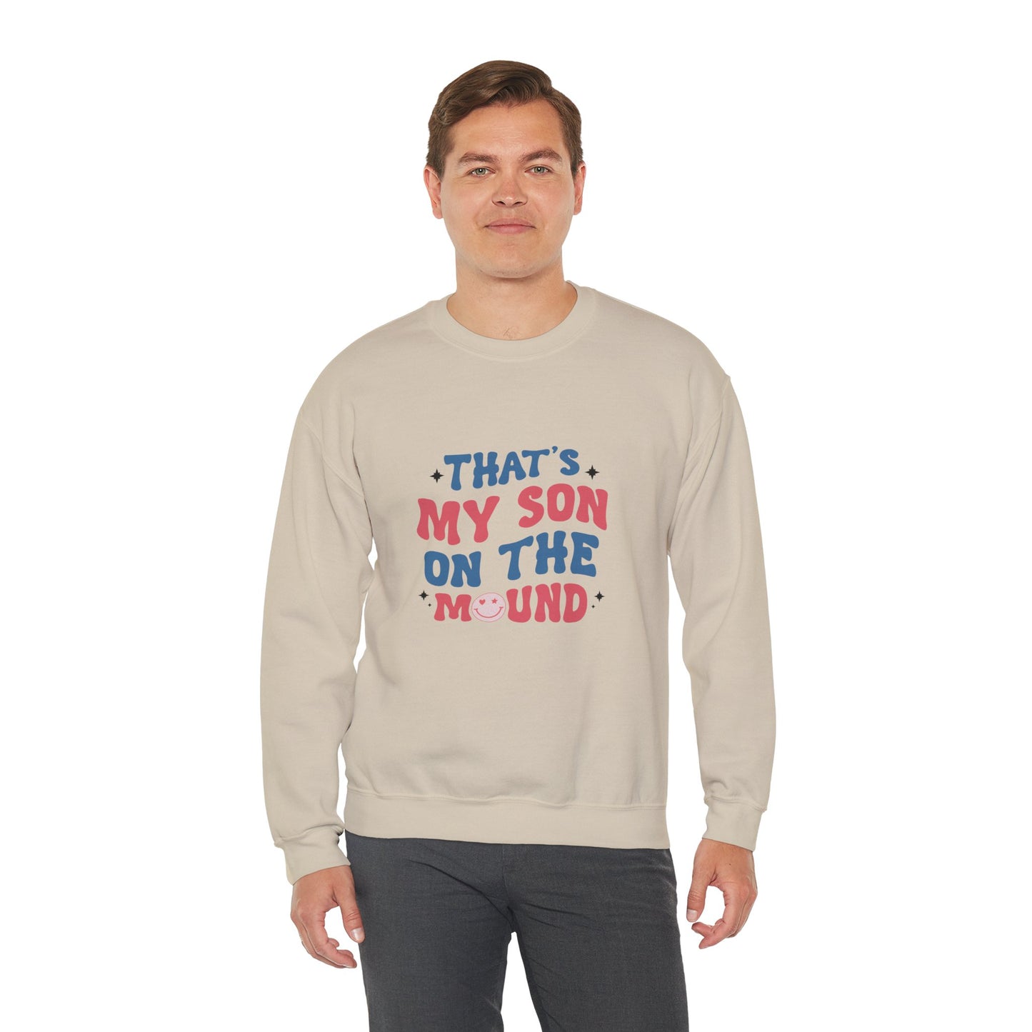 That My Son On The Mound Sweatshirt | Baseball Mom Crewneck