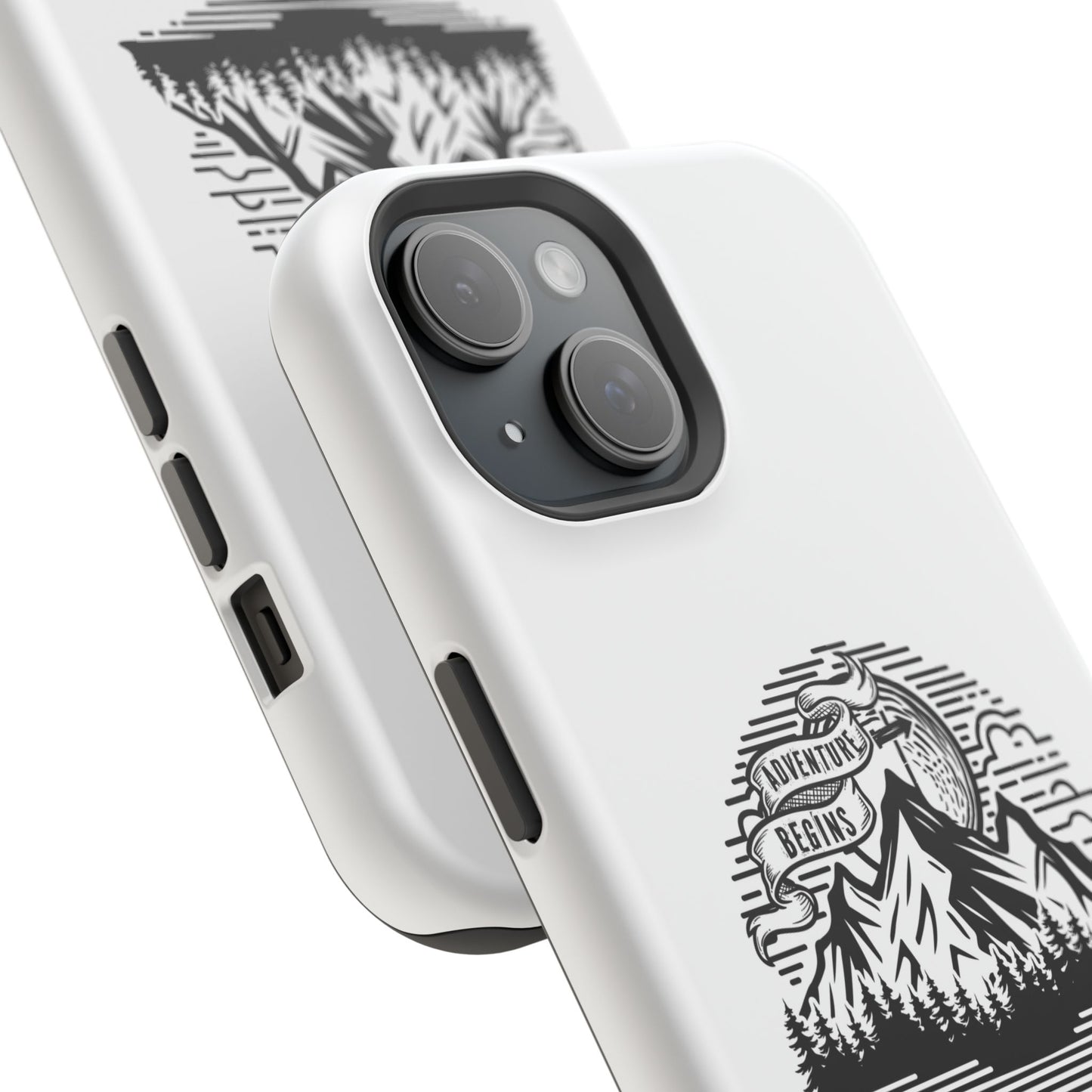 Mountain Adventure Illustration Phone Case | Magnetic Impact-Resistant Case