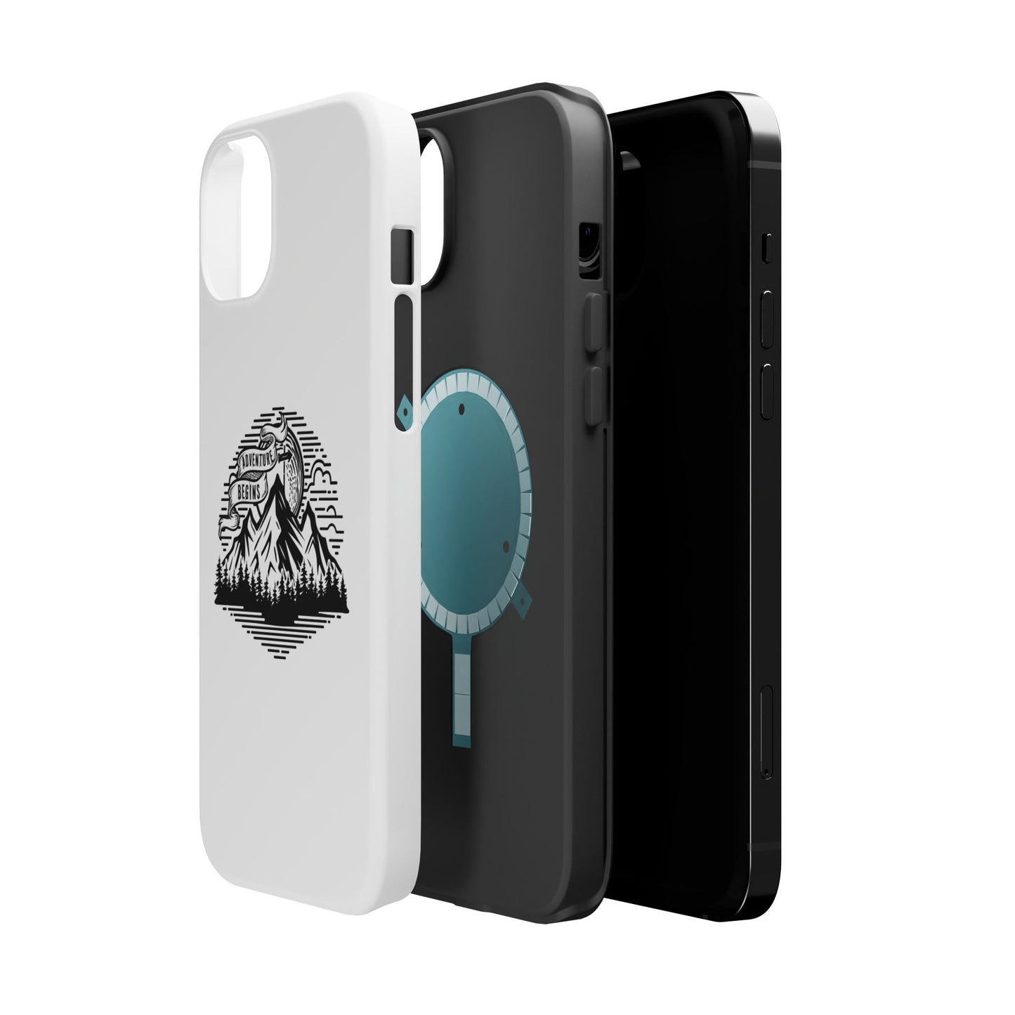 Mountain Adventure Illustration Phone Case | Magnetic Impact-Resistant Case