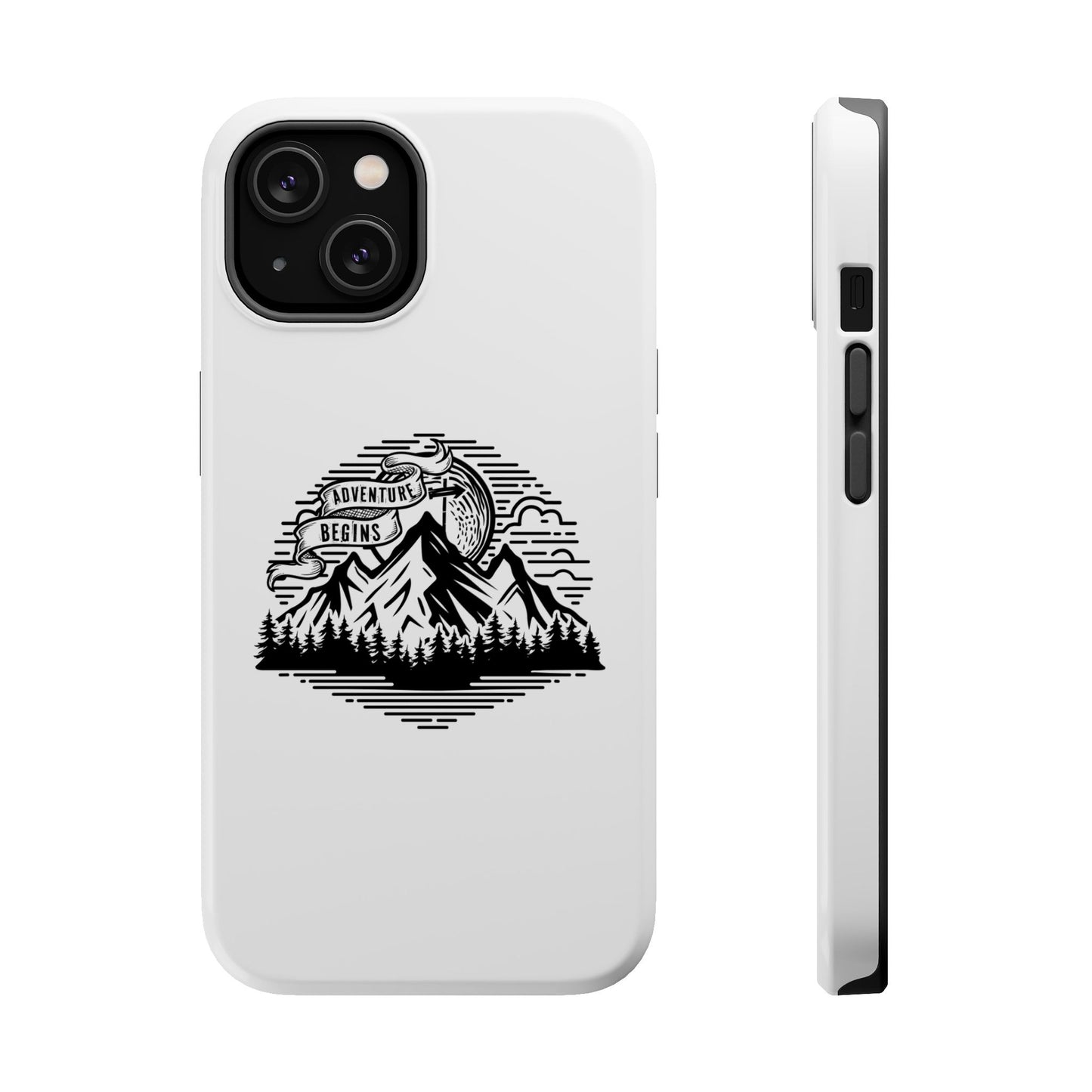 Mountain Adventure Illustration Phone Case | Magnetic Impact-Resistant Case