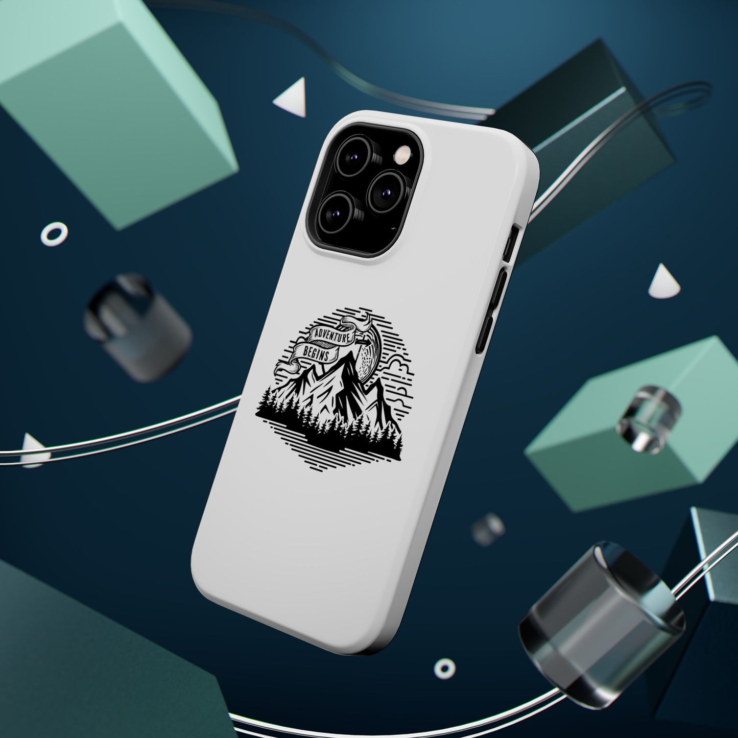 Mountain Adventure Illustration Phone Case | Magnetic Impact-Resistant Case
