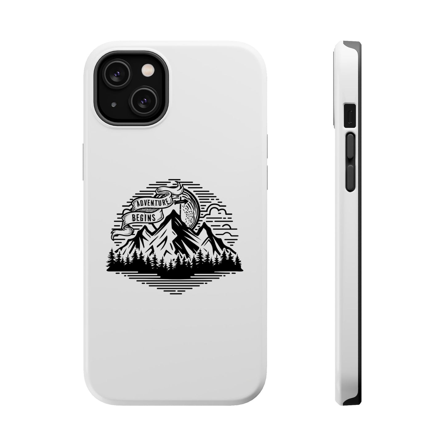 Mountain Adventure Illustration Phone Case | Magnetic Impact-Resistant Case