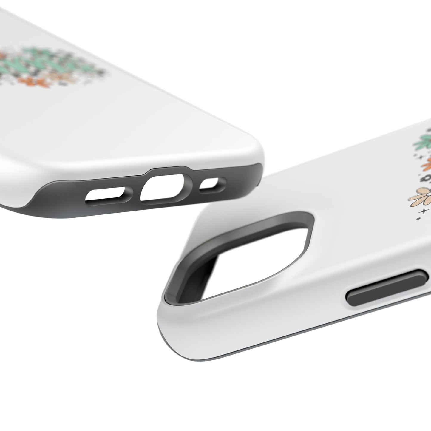 Mama floral checkerboard phone case | Magnetic impact-resistant case