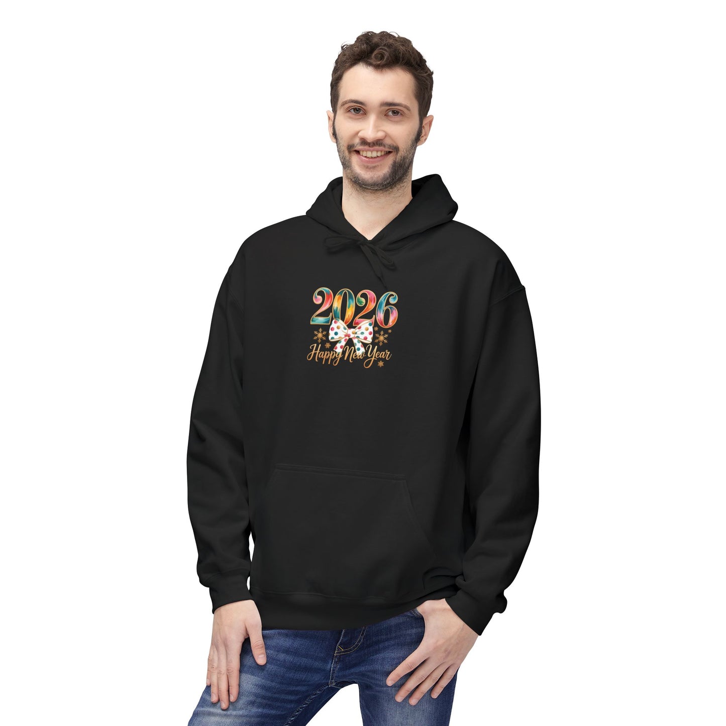 2026 Floral Celebration Hoodie — Happy New Year Party Sweatshirt