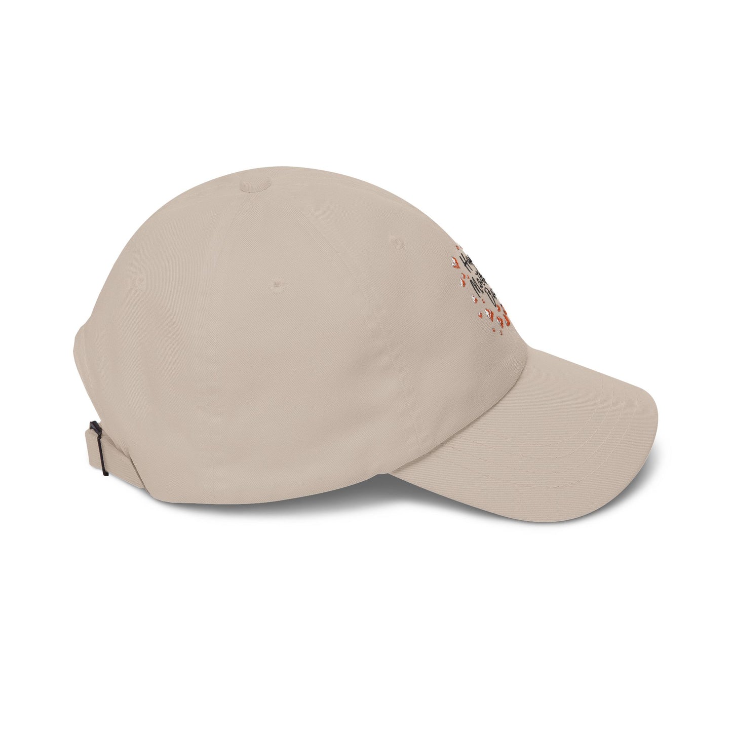 Happy Mother's Day wreath Dad Cap | floral lettering baseball hat