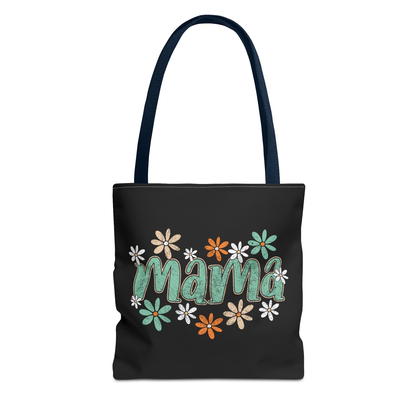 Mama floral script Tote Bag | daisy flower design