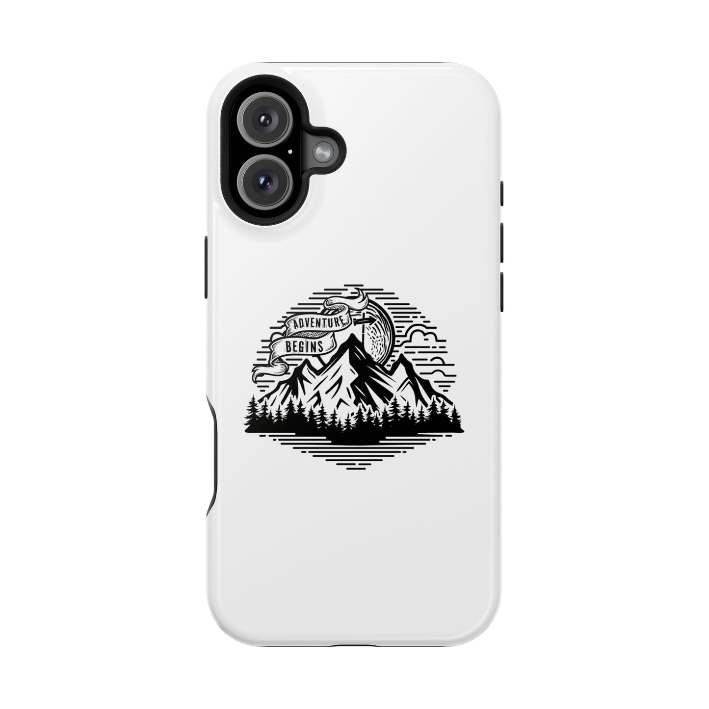 Mountain Adventure Illustration Phone Case | Magnetic Impact-Resistant Case