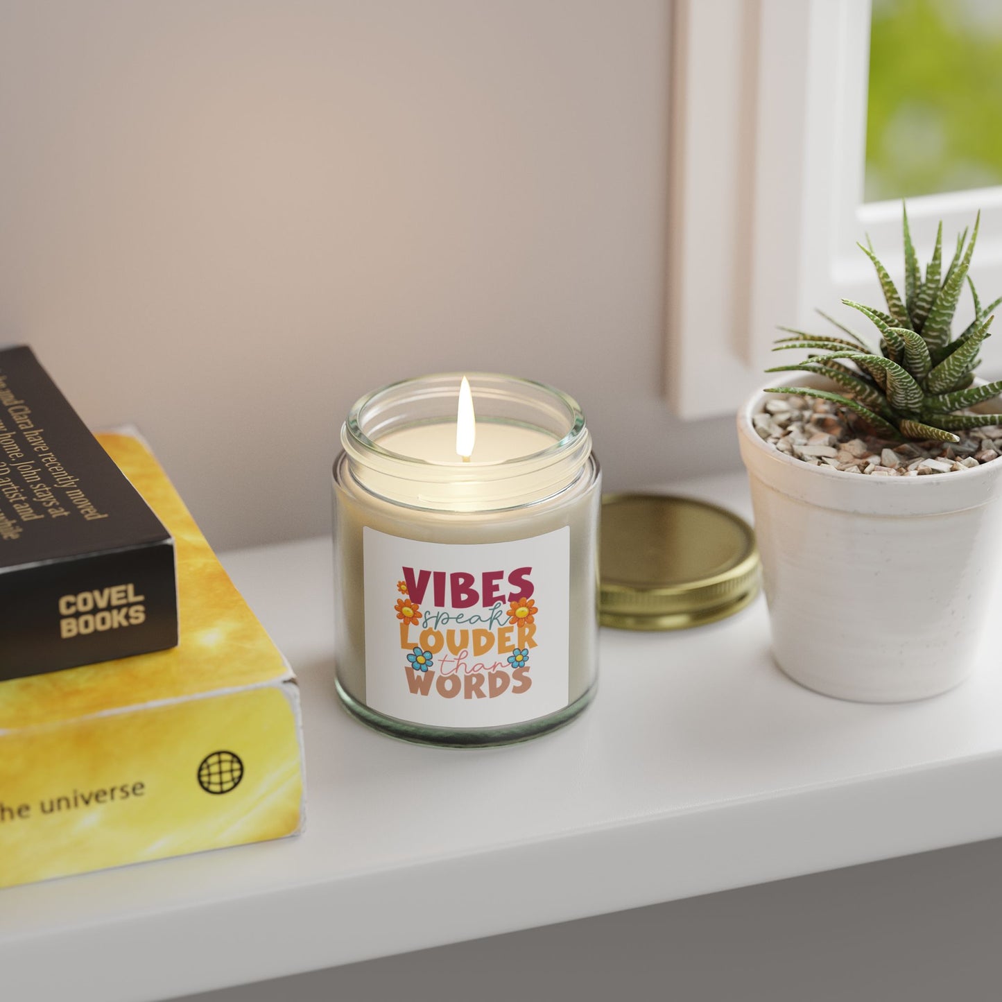 Vibes Speak Louder Than Words Candle | Coconut Apricot Soy Wax 4oz 9oz