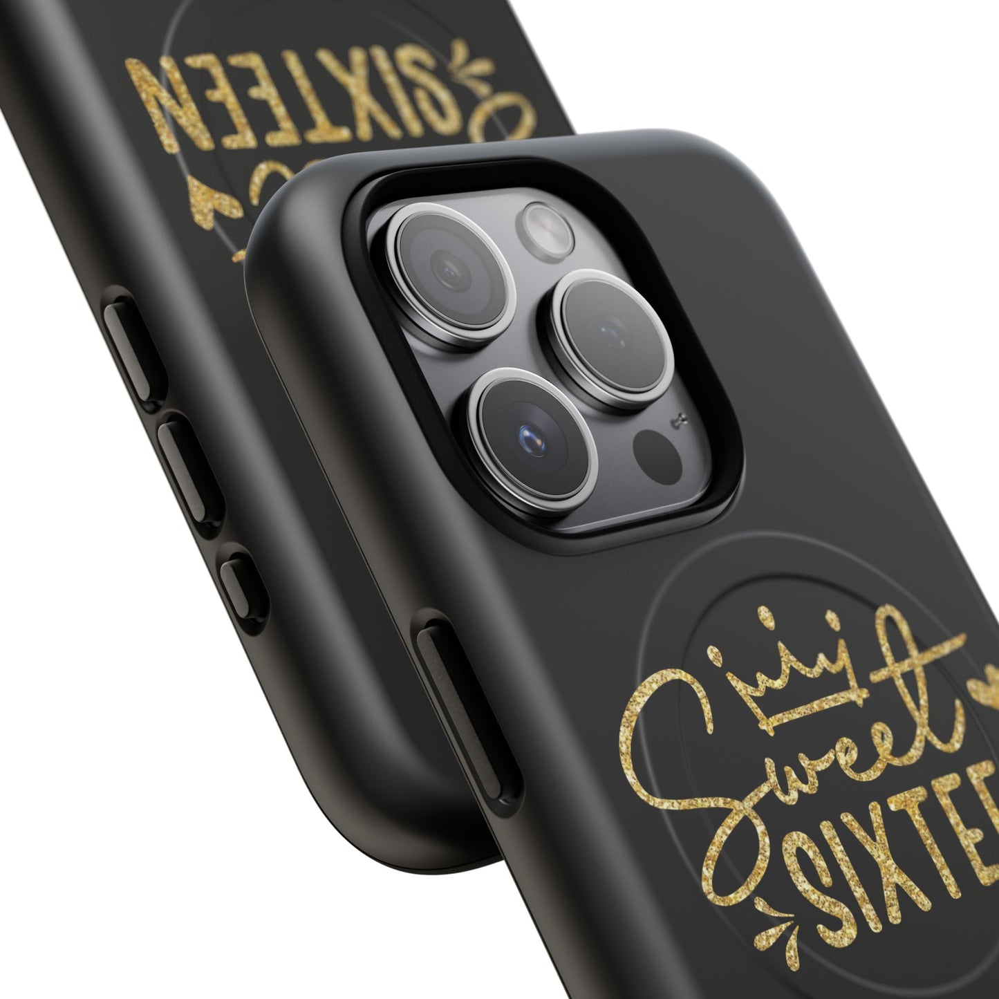 Sweet Sixteen phone case | Tough Magnetic Case, gold script design
