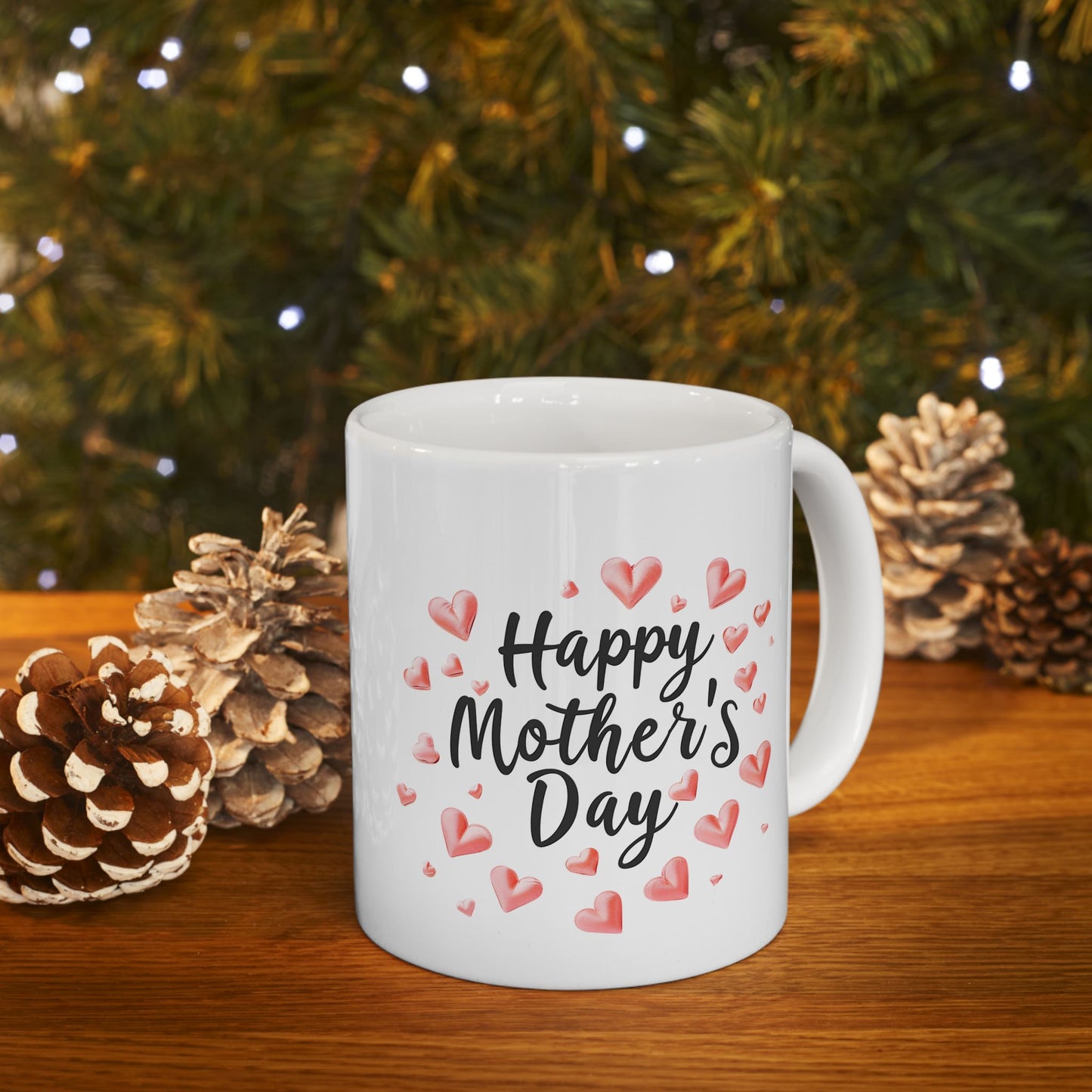 Happy Mother's Day Hearts Mug | Mother's Day Ceramic Mug