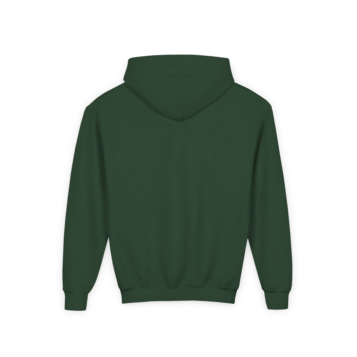 Youth Hoodie — Vintage Bronze Crest Floral Emblem