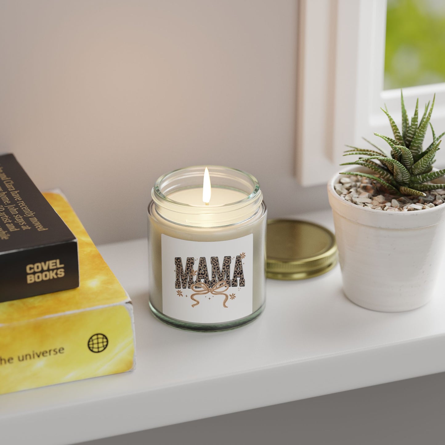 Mama Leopard Print Candle | Coconut Apricot Wax 4oz 9oz