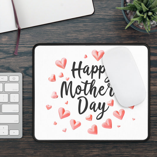 Happy Mother's Day hearts Gaming Mouse Pad | Mother's Day desk accessory