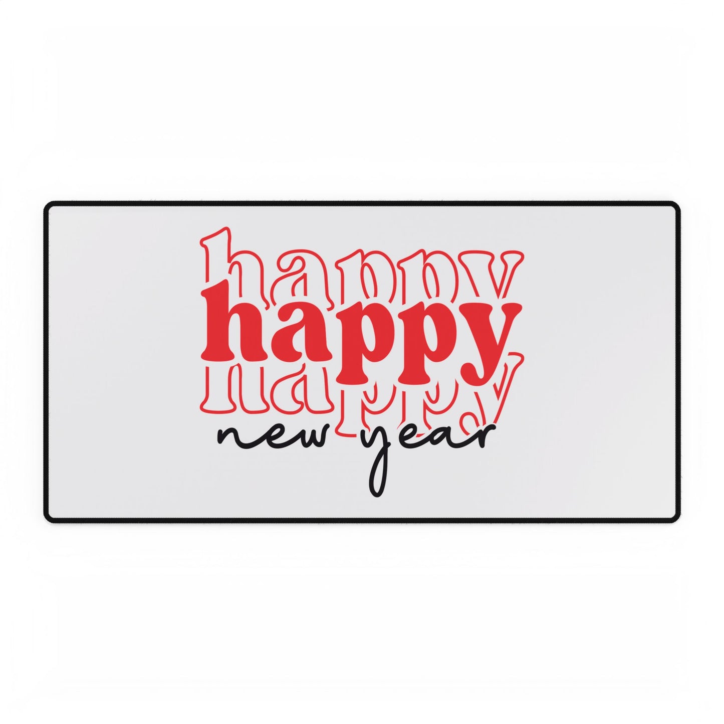 Happy New Year typography Desk Mat | New Year desk mat