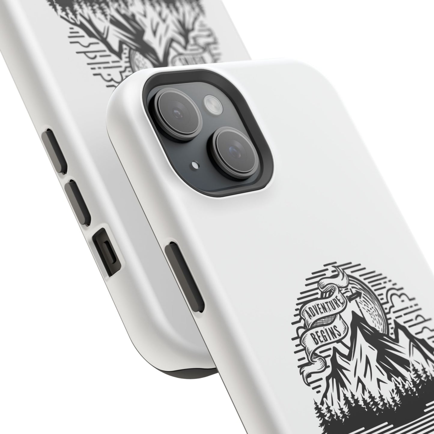 Mountain Adventure Illustration Phone Case | Magnetic Impact-Resistant Case