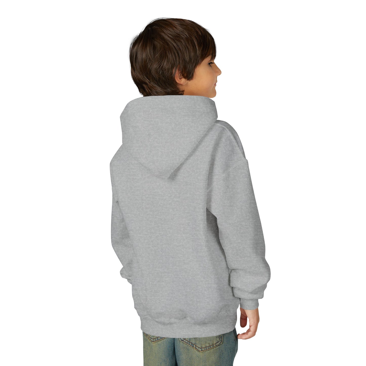 Youth Hoodie — Vintage Bronze Crest Floral Emblem