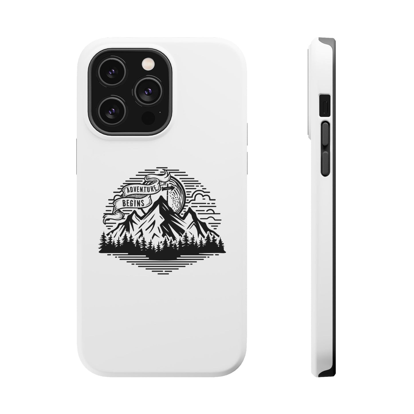 Mountain Adventure Illustration Phone Case | Magnetic Impact-Resistant Case
