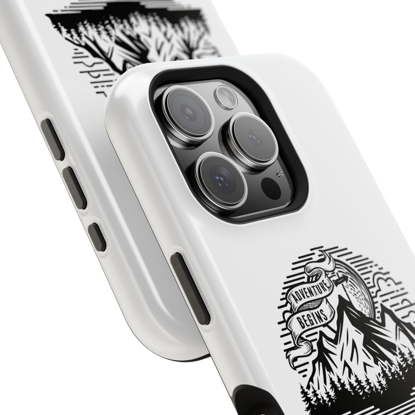 Mountain Adventure Illustration Phone Case | Magnetic Impact-Resistant Case