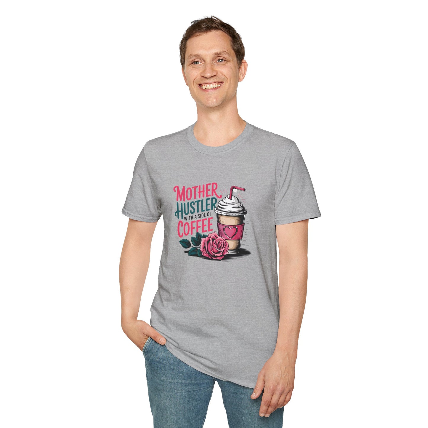 Mother Hustler Coffee T-Shirt – Funny Mom Coffee Lover Tee