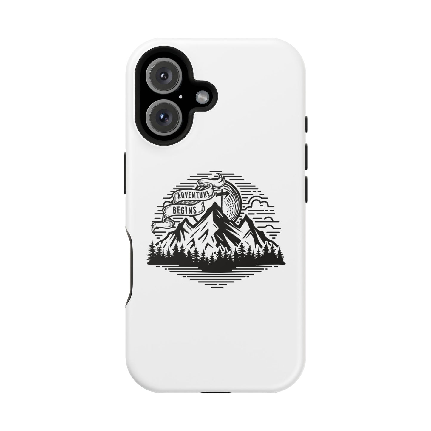 Mountain Adventure Illustration Phone Case | Magnetic Impact-Resistant Case
