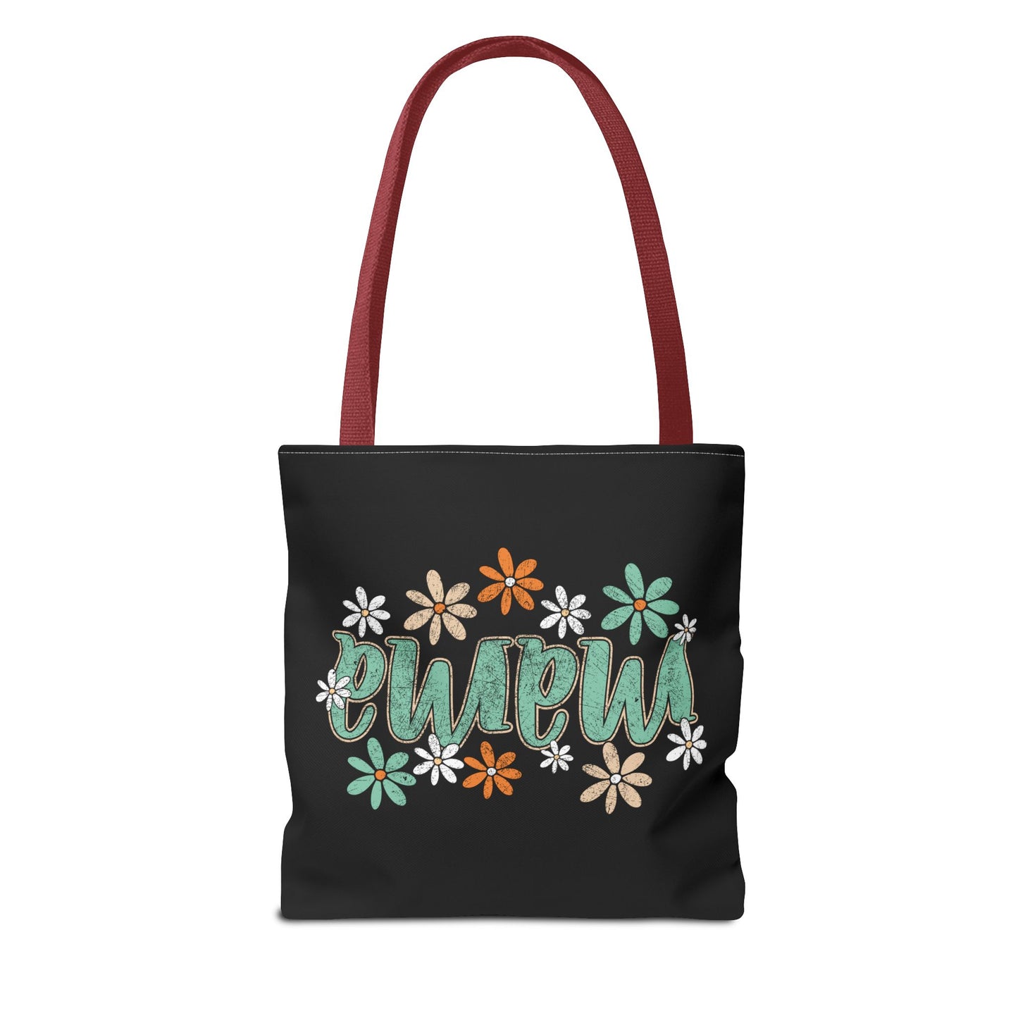 Mama floral script Tote Bag | daisy flower design
