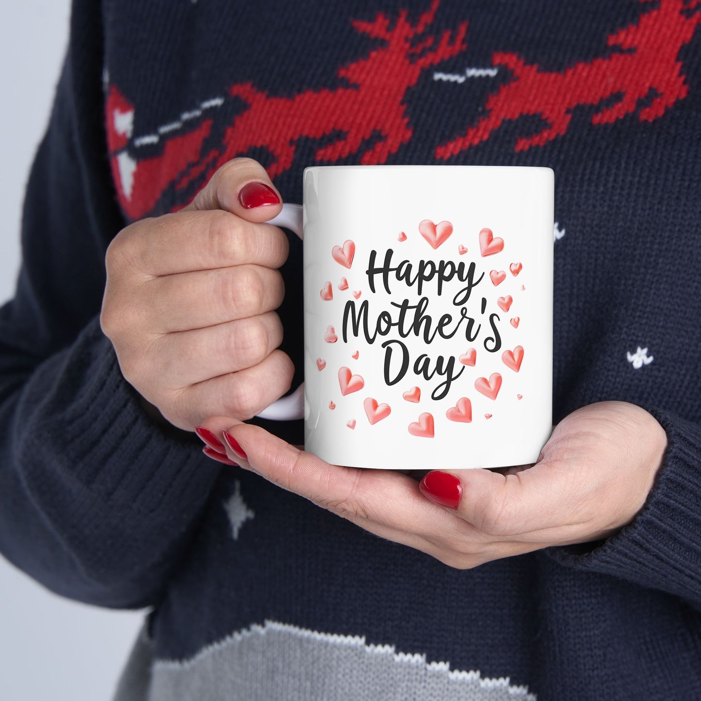 Happy Mother's Day Hearts Mug | Mother's Day Ceramic Mug