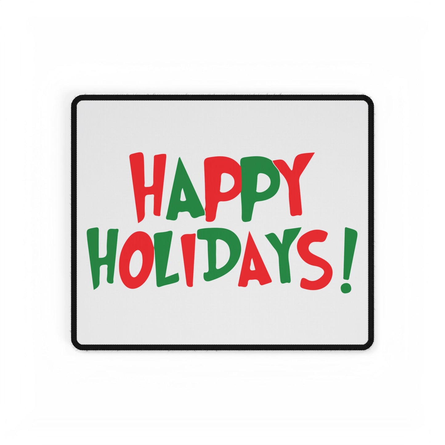 Happy Holidays! Desk Mat | Holiday Script, Red & Green Desk Mat