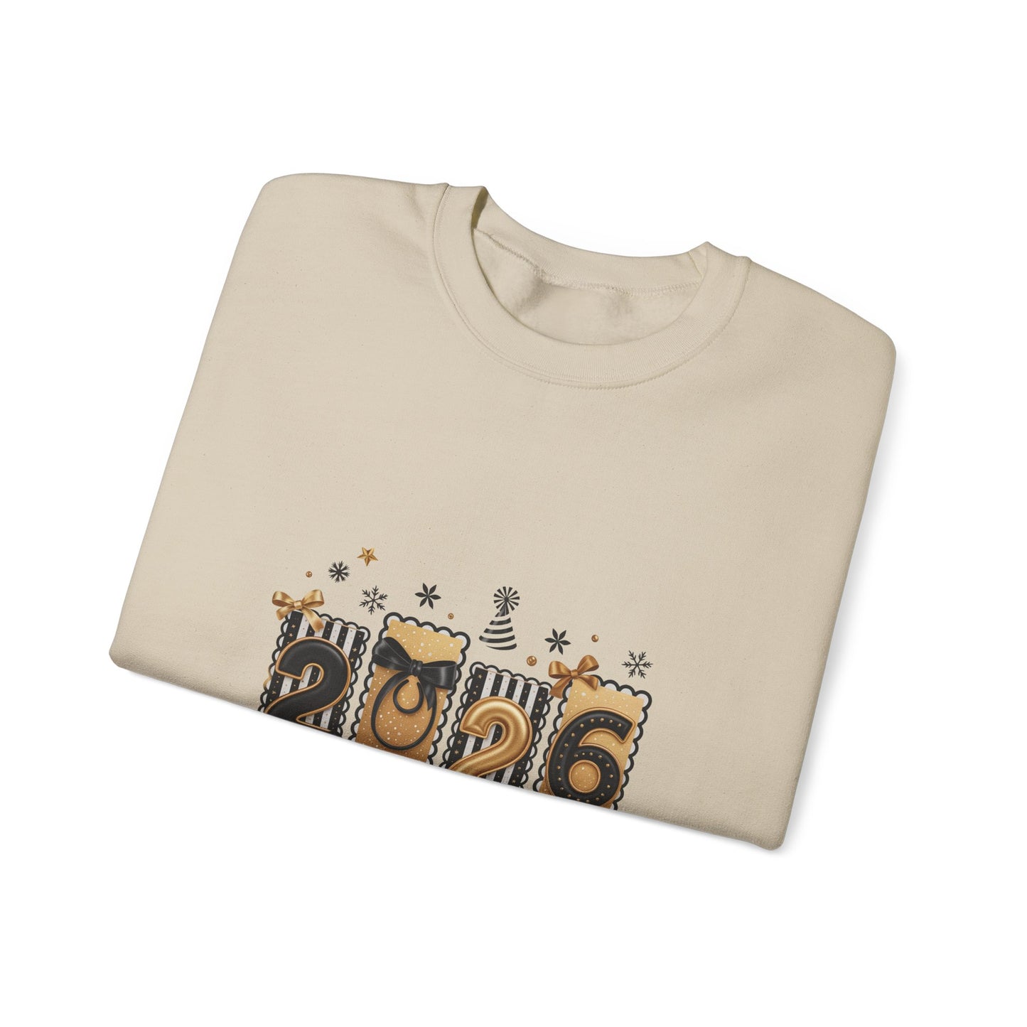 2026 Happy New Year Numbers Sweatshirt | New Year Celebration Crewneck