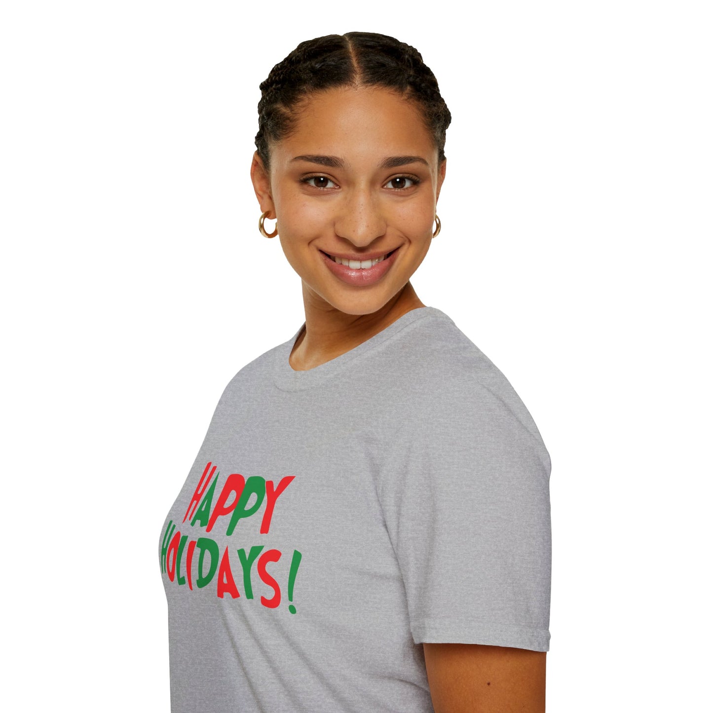 Happy Holidays! Holiday T-Shirt — Red & Green Festive Graphic