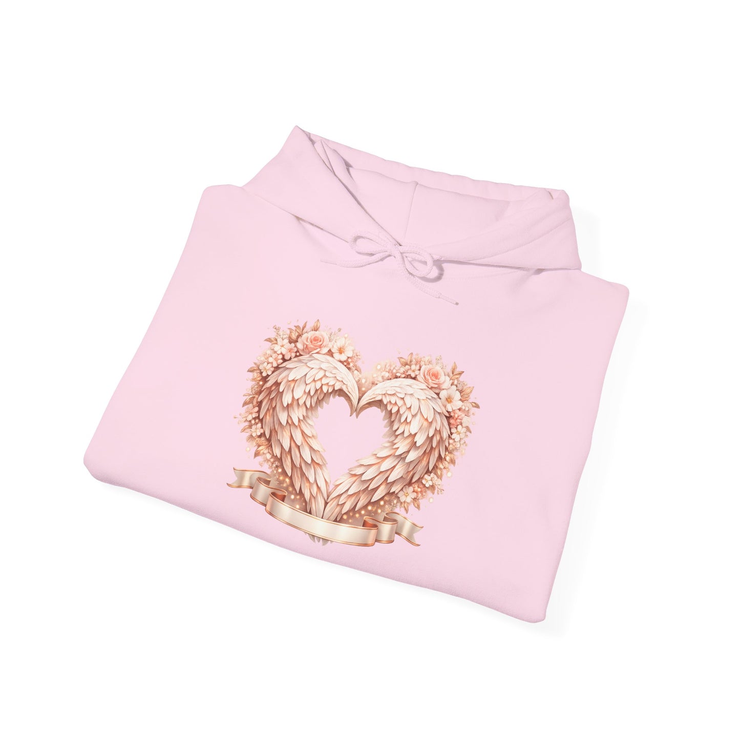 Heart Wreath Hoodie — Romantic Floral Heart Pullover for Valentine’s Day