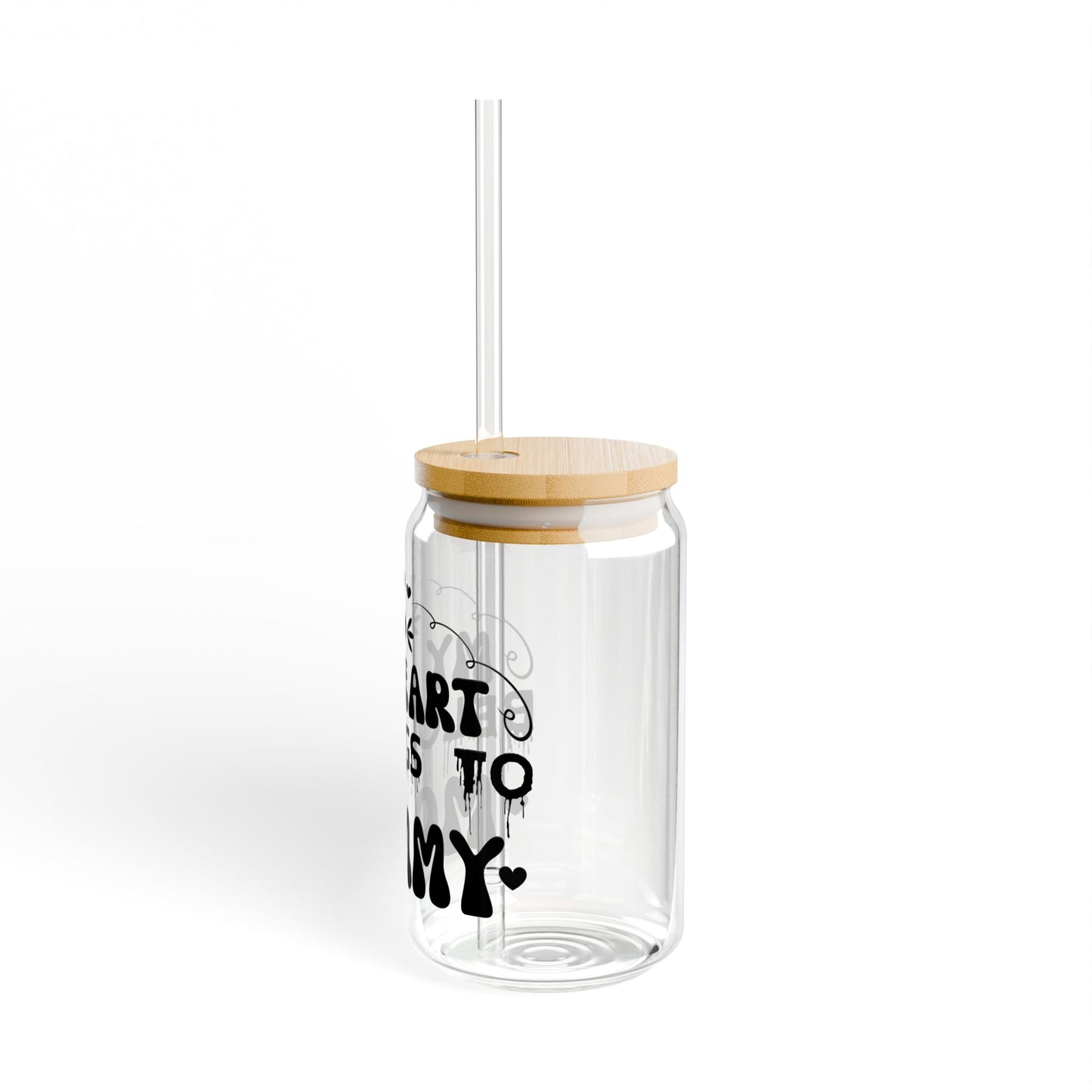 My Heart Belongs to Mommy Sipper Glass