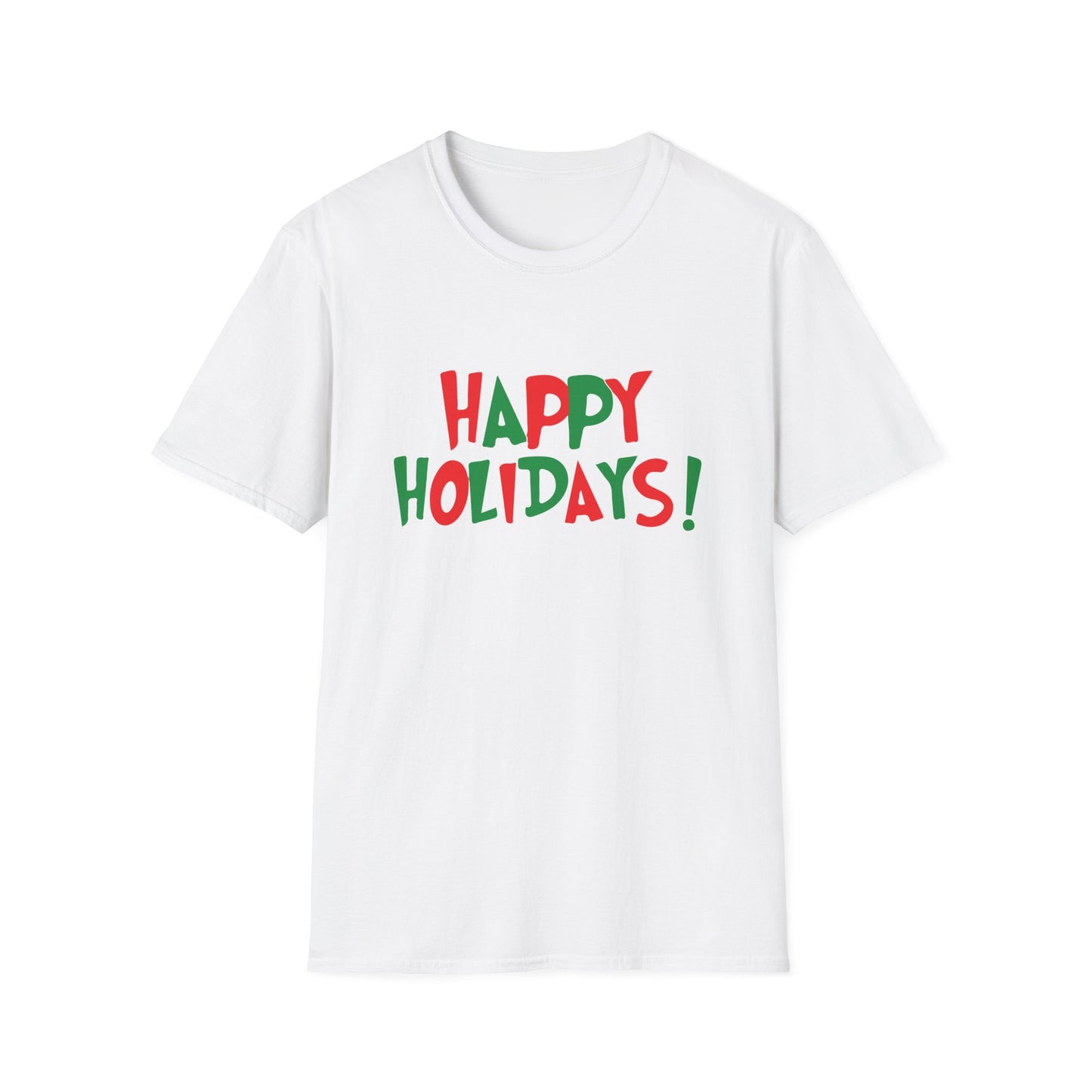 Happy Holidays! Holiday T-Shirt — Red & Green Festive Graphic