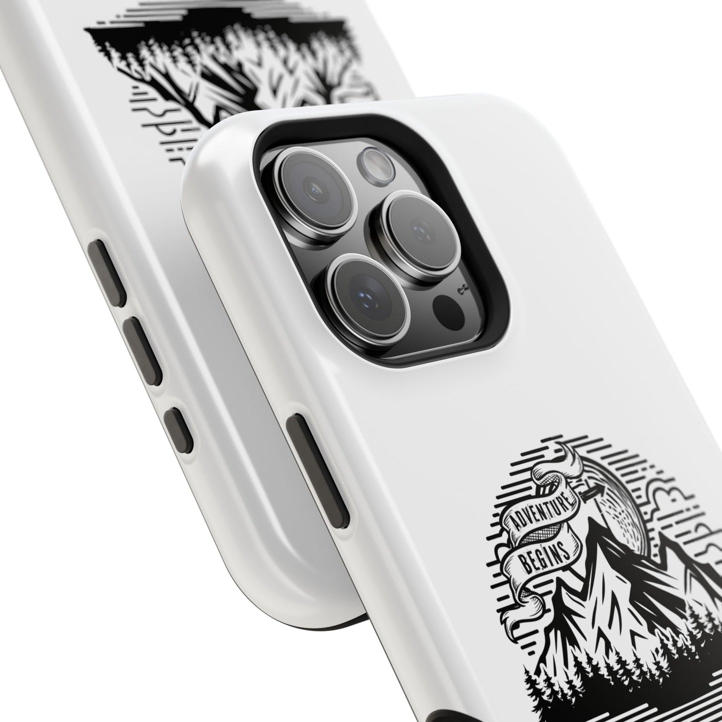 Mountain Adventure Illustration Phone Case | Magnetic Impact-Resistant Case