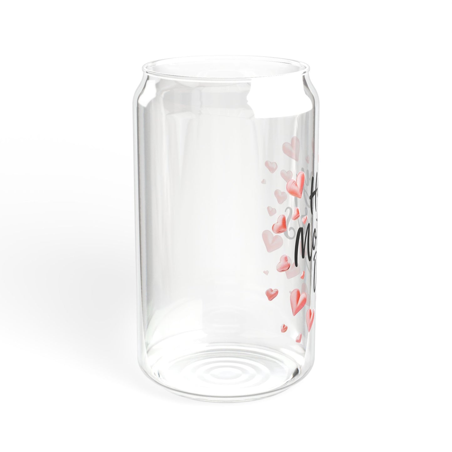 Happy Mother's Day Sipper Glass | 16oz Heart Design