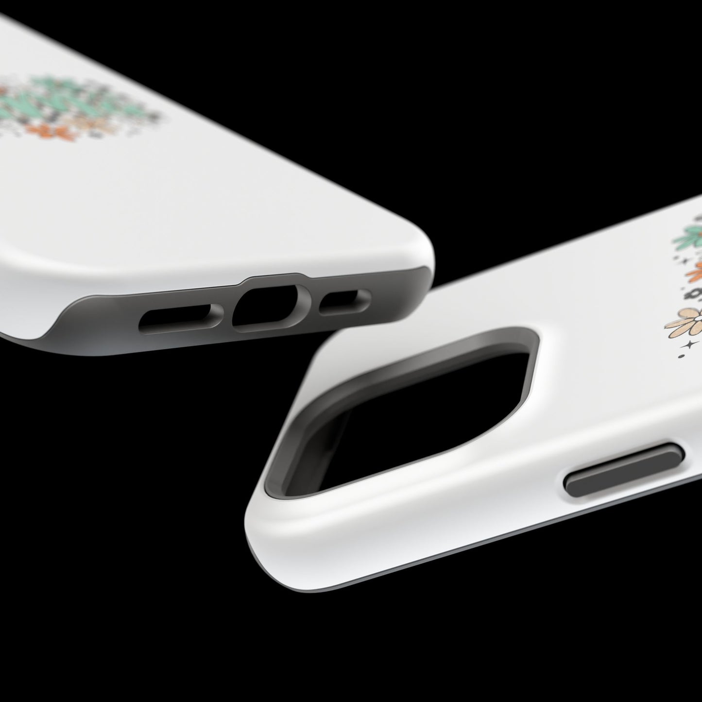 Mama floral checkerboard phone case | Magnetic impact-resistant case