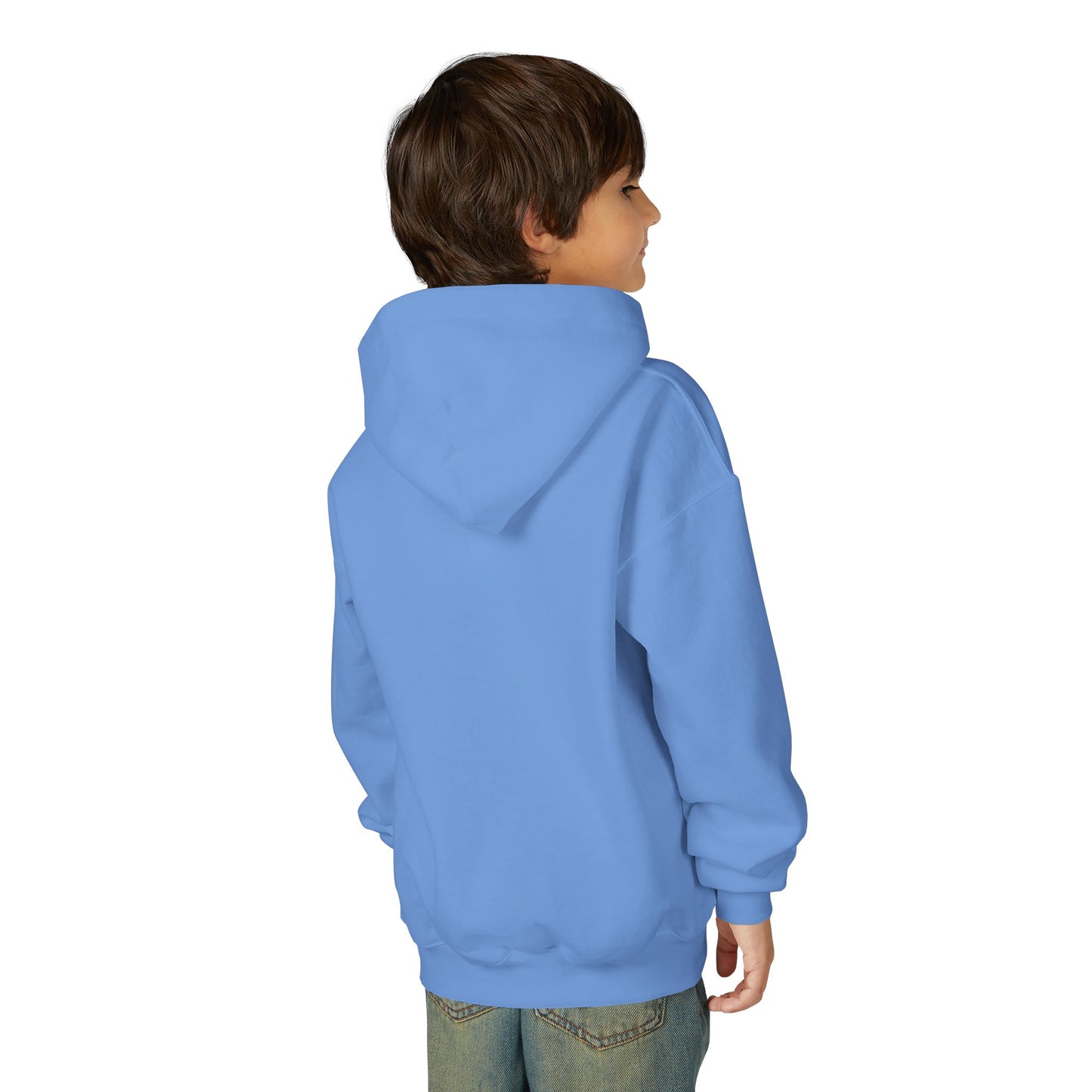 Youth Diamond Floral Hoodie — Pink Gem Crest Sweatshirt for Girls