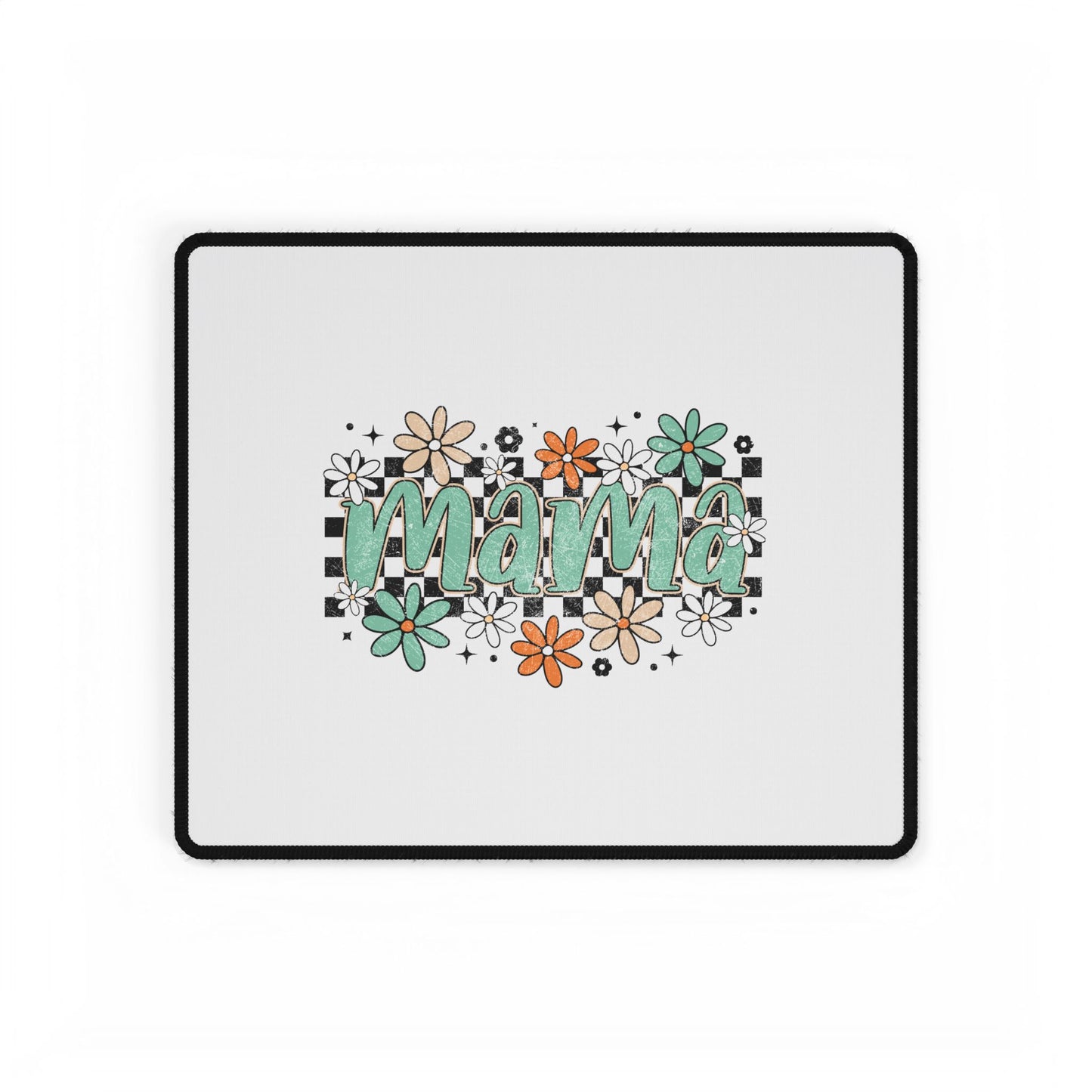 Mama Floral Checkerboard Desk Mat | Mom Desk Pad