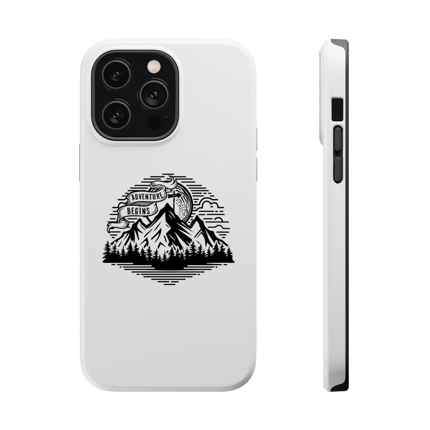 Mountain Adventure Illustration Phone Case | Magnetic Impact-Resistant Case