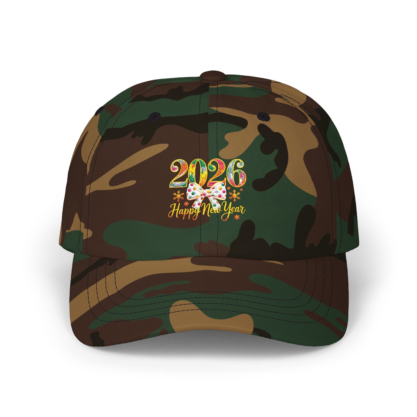 2026 Floral Script Dad Cap | Embroidered Graduation Year Hat