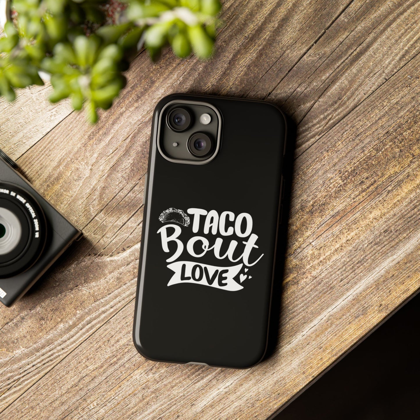 Taco Bout Love phone case | iPhone protective case, food pun design