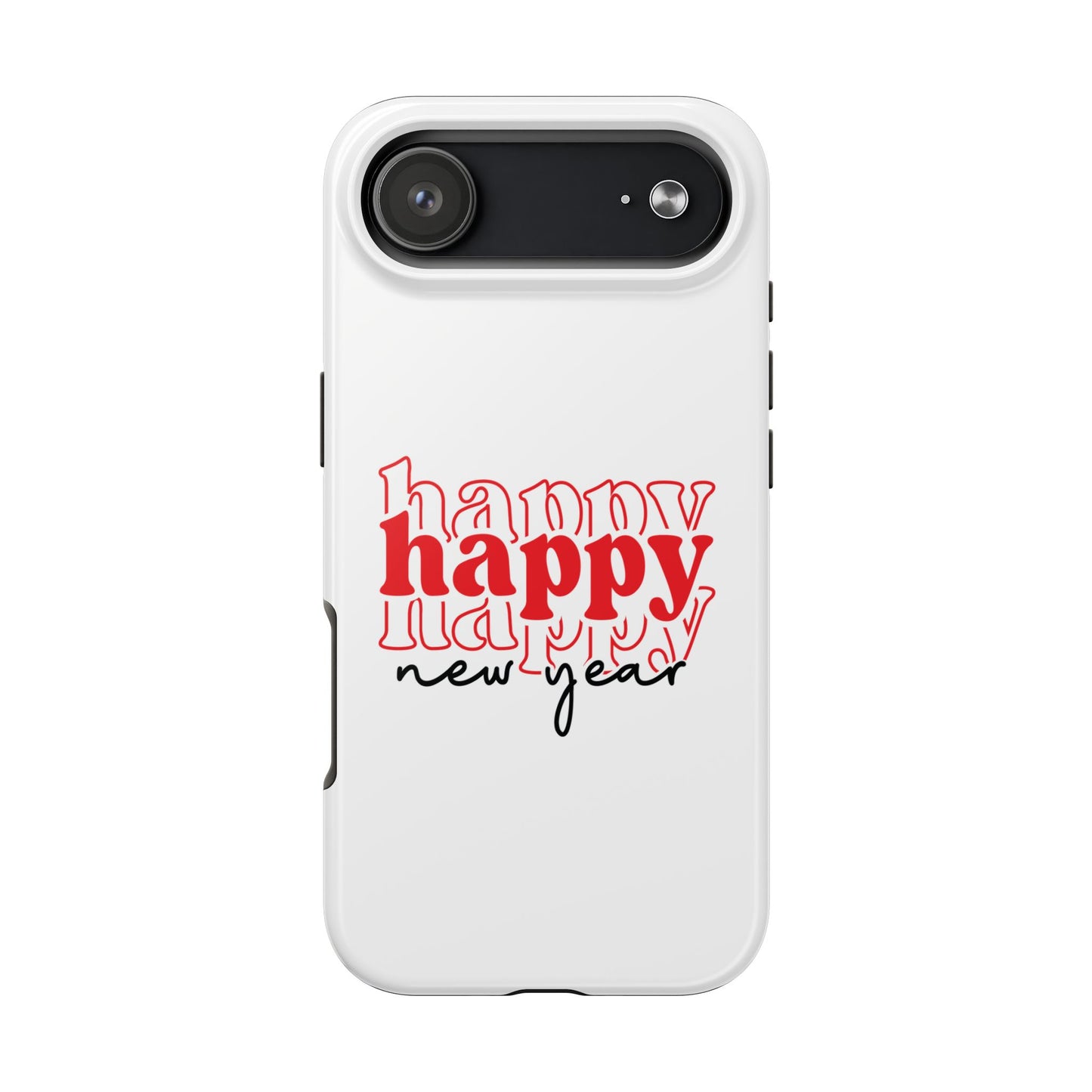 Happy Happy New Year Phone Case | New Year Typographic Design
