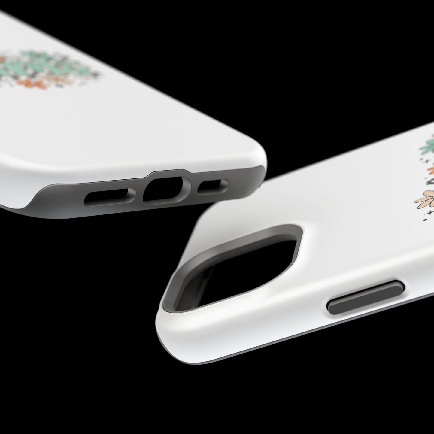 Mama floral checkerboard phone case | Magnetic impact-resistant case
